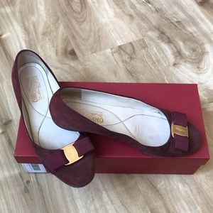 Salvator Ferragamo Varina Ballet Flat Suede